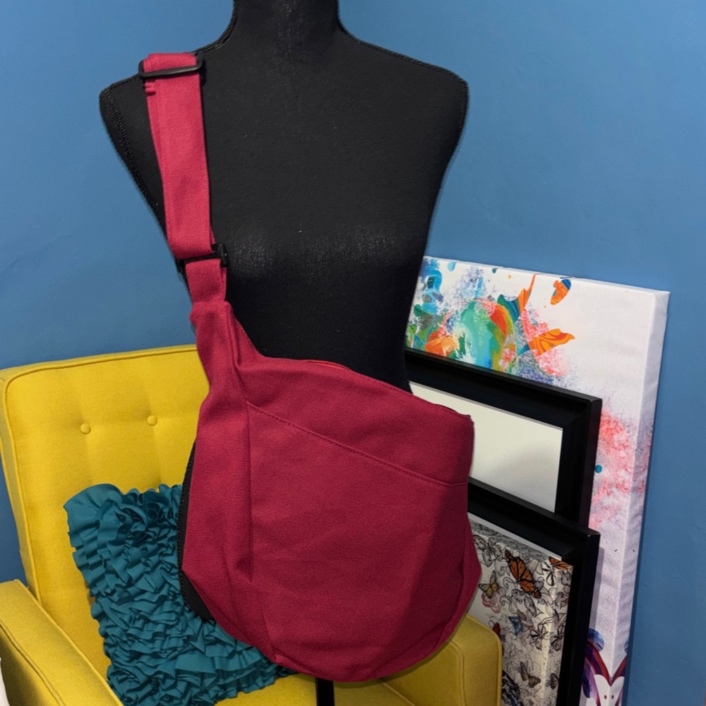 Women's Crossbody Sling Bag - Burgundy